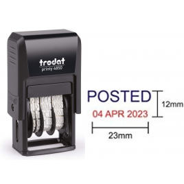 Trodat 4850 迴墨印 (日期 + 文字) 最多1行 14x25mm【包刻字】 Trodat 4850 迴墨印 (日期 + 文字) 最多1行 14x25mm【包刻字】